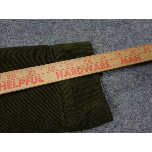 Sullen Art Collective Corduroy Shirt Mens L Green Long Sleeve Artist Street - Picture 14 of 15